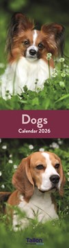 2027 Super Slim Month To View Spiral Bound Animal Photo Wall Calendar - Dogs