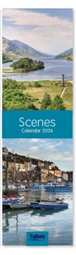2026 Super Slim Month To View Spiral Bound Scenic Photo Wall Calendar - Scenes