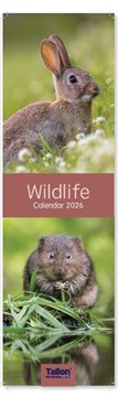 2026 Super Slim Month To View Spiral Bound Photo Wall Calendar - Wildlife