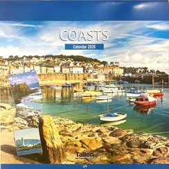 2026 Square Month To View Scenic Photo Wall Calendar - Coasts