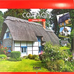 2026 Square Month To View Scenic Photo Wall Calendar - Cottages