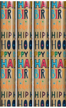 12m Male Mixed Gift Wrapping Paper - 4 x 3m Roll's - Boy's Birthday Generic