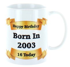 16th birthday mugs