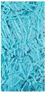 Plain Baby Blue Shredded Tissue Paper (Approx 20g) - Perfect For Gift Bags/Boxes