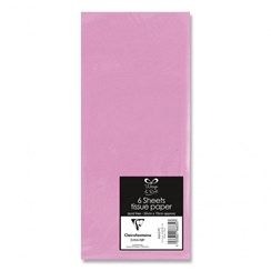 Pack Of 6 Plain Baby Pink Tissue Paper Sheets 70cm x 50cm - Perfect Gift Wrap