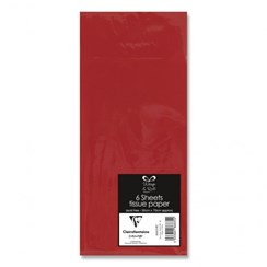Pack Of 6 Plain Red Tissue Paper Sheets 70cm x 50cm - Perfect Gift Wrap