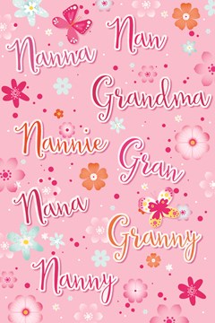 Nanna Nan Grandma Nannie Gran Nana Granny Nanny Birthday Card 9" x 6" Nanna Nan Grandma Nannie Gran Nana Granny Nanny Birthday Card 9" x 6"