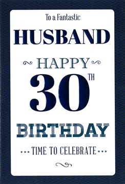 husband 30th birthday