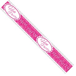 Hen Party Silver & Pink Foil Party Banner - Pink Hen Party Hen Party Silver & Pink Foil Party Banner - Pink Hen Party