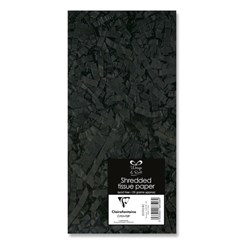 Plain Black Shredded Tissue Paper (Approx 25g) - Perfect For Gift Bags/Boxes Plain Black Shredded Tissue Paper (Approx 25g) - Perfect For Gift Bags/Boxes