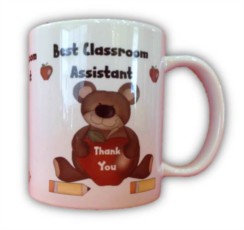 Best Classroom Assistant White 11oz Mug - Thank You Teacher Gift With Box