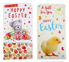 Set of 2 Easter Money Wallet Gift Cards & Envelopes - Decorated Eggs Bear Chick Set of 2 Easter Money Wallet Gift Cards & Envelopes - Decorated Eggs Bear Chick