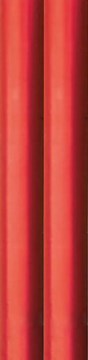 6m Foil Effect Gift Wrapping Paper - 2x3m Roll's with Cutting Guide - Plain Red