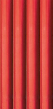 16m Foil Effect Gift Wrapping Paper - 4x4m Roll's with Cutting Guide - Plain Red