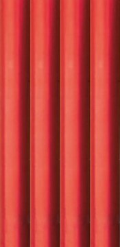 16m Foil Effect Gift Wrapping Paper - 4x4m Roll's with Cutting Guide - Plain Red