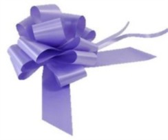 Large Lilac Pull Bow - Ideal As Gift Wrap, Florist, Wedding Bow