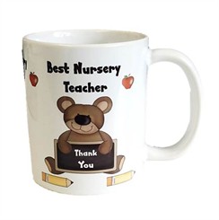 Thank You Best Nursery Teacher White 11oz Mug - Thank You Teacher Gift With Box