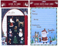 Father Christmas Wish List Pack of 2 Letters To Santa & 2 Reply's From Santa