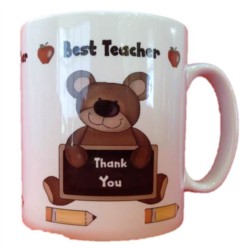 Thank You Best Teacher White 11oz Mug - Thank You Teacher Gift With Box