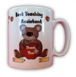 Thank You Best Teaching Assistant White 11oz Mug - Thank You Teacher Gift & Box