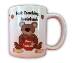 Thank You Best Teaching Assistant Personalised White 11oz Mug & Box - Any Name