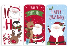 Pack Of 3 Christmas Money Wallet Gift Cards & Envelopes - Cute Santa Designs
