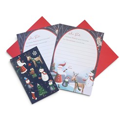 Pack of 2 x Letter to Santa Wish List with Stickers and Envelopes