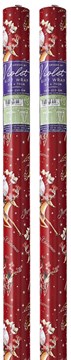 6 metre (2x3) Traditional Christmas Gift Wrapping Paper - Red with Santa Sleigh