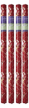 12m (4x3m) Traditional Christmas Gift Wrap Paper Roll - Red Father Christmas