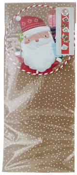 Set Of 2 Cute Christmas Card Holders - Santa & Friends