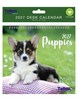 2027 Spiral Bound Wiro Flip Desk Top Dog Photo Calendar - Cute Puppies