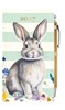 2027 Slim Week To View Hardback Diary & Pen - Rabbit and Wild Flowers