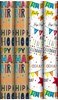 12m Happy Birthday Gift Wrapping Paper - 4 x 3m Roll's - Unisex Male Female