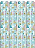 12m Floral Gift Wrapping Paper - 4 x 3m Roll's - Bee Happy Flowers Hearts