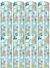 12m Floral Gift Wrapping Paper - 4 x 3m Roll's - Bee Happy Flowers Hearts