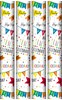 12m Birthday Gift Wrapping Paper 4x3m Multicoloured Bunting Candles Stars