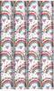 12m Gift Wrapping Paper Roll - 4x3m - Pastel Rainbows and Hearts