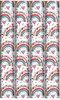 12m Gift Wrapping Paper Roll - 4x3m - Pastel Rainbows and Hearts