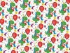 Children's Birthday Party Dinosaur Wrapping Paper - 1 Sheet & Matching Gift Tag