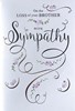 Loss of Your Brother Sympathy Card - Silver Foil Writing and Flowers 7.5"x5.25"