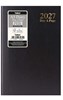 2027 A5 Page a Day Hardback Diary with Full Page Saturday Sunday - Black