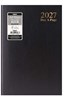 2027 A4 Page a Day Hardback Diary with Full Page Saturday Sunday - Black