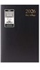 2026 A4 Page a Day Hardback Diary with Full Page Saturday Sunday - Black