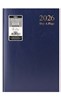 2026 A4 Page a Day Hardback Diary with Full Page Saturday Sunday - Blue