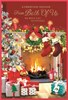 From Both Of Us Christmas Card - Stockings on Fireplace with Gold Foil 7.5x5.25"