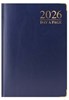 2026 A6 Page a Day Hardback Diary with Metal Corners & Ribbon Marker - Blue