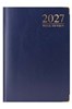 2027 A6 Week To View Hardback Diary with Metal Corners & Ribbon Marker - Blue