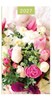 2027 Slim Pocket 2 Week To View Soft back Floral Diary - Pink & White Flowers
