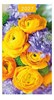 2027 Slim Pocket 2 Week To View Soft back Floral Diary - Yellow & Lilac Flowers