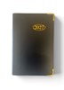 2027 Pocket Week To View PVC Leather Effect Diary With Metal Corners - Black